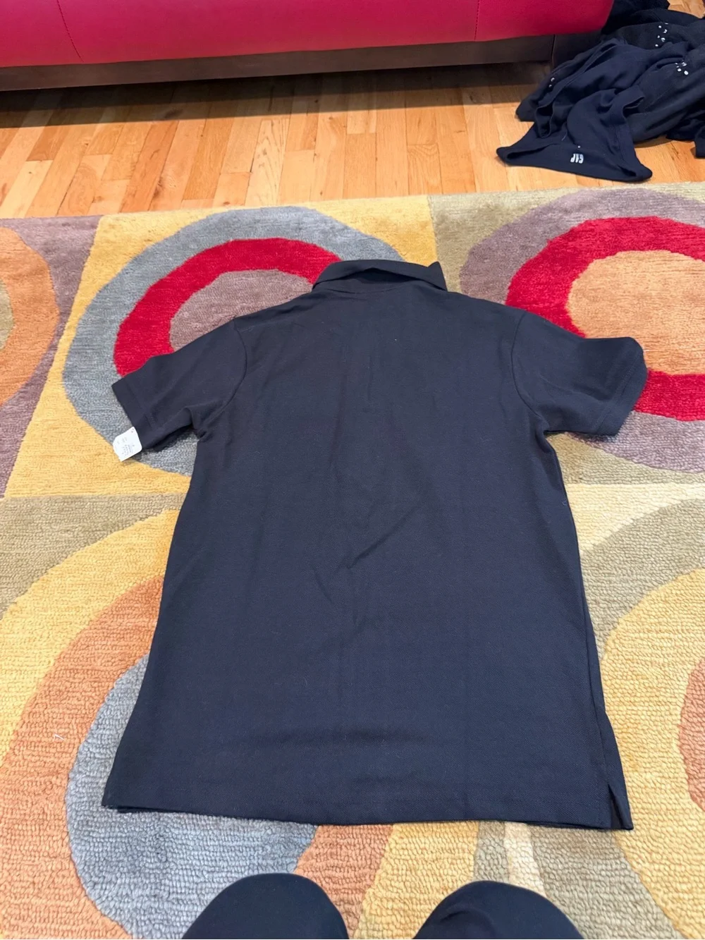 NWT Banana Republic Pique Black Classic Short Sleeve Polo Shirt Men’s Size Small